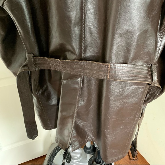 Vintage Leather Jacket 70s Disco Eclectic Grand Pa… - Picture 9 of 13